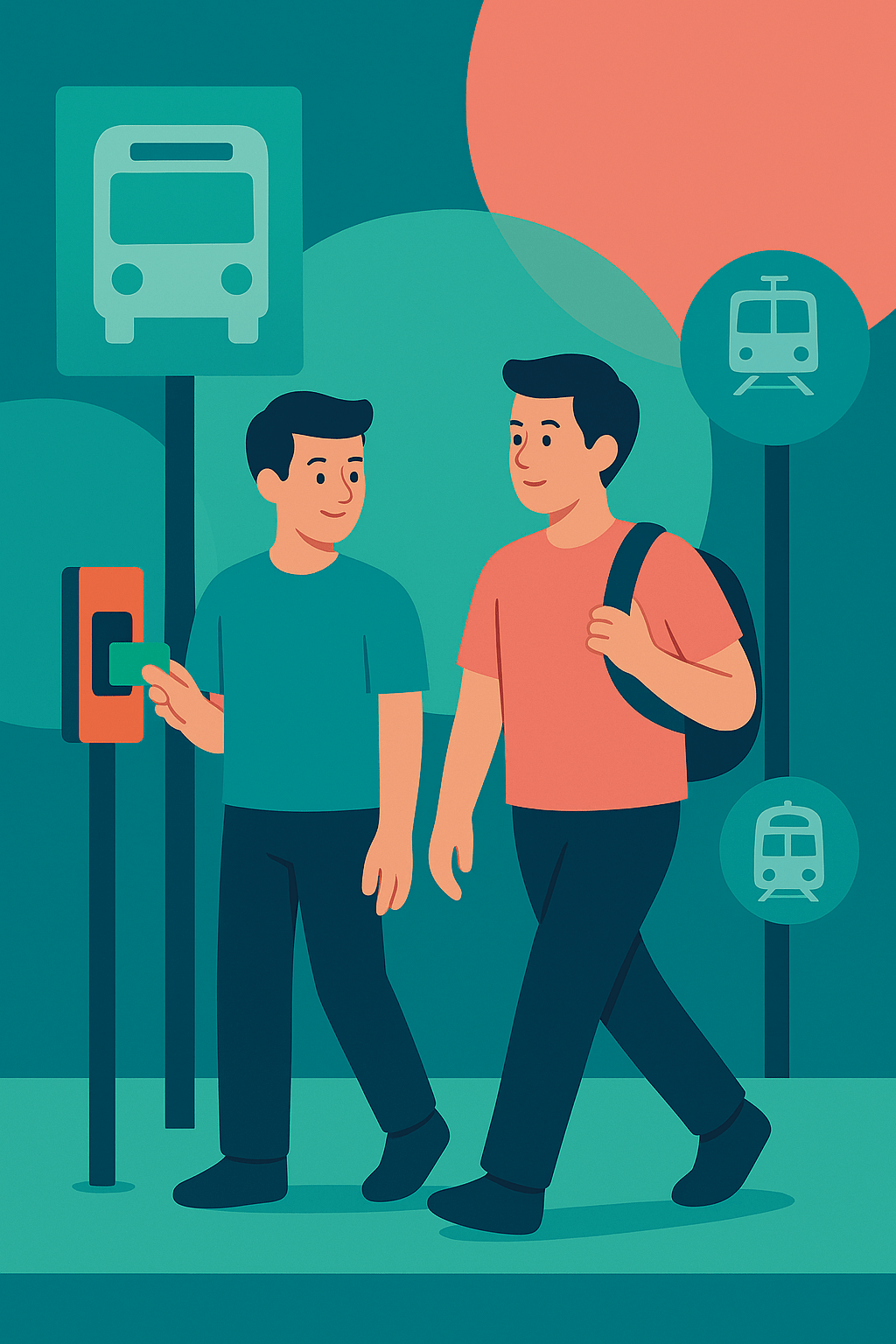 Participant and support worker heading to a local appointment for NDIS community access in Melbourne.